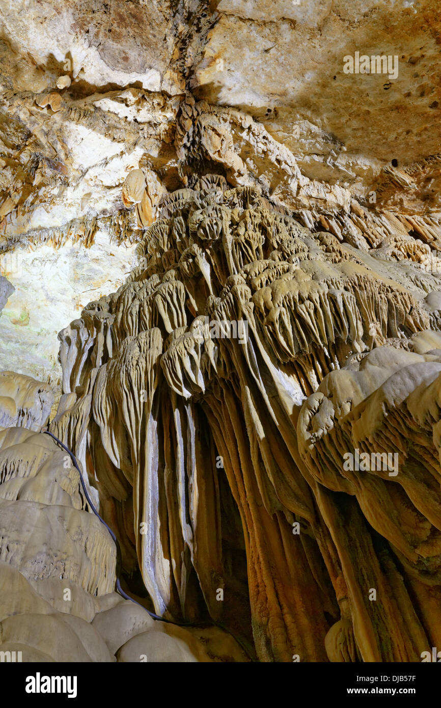 Dim Mağarası stalactite cave, Dimcay Valley, Alanya, Antalya Province, Mediterranean, Turkey Stock Photo