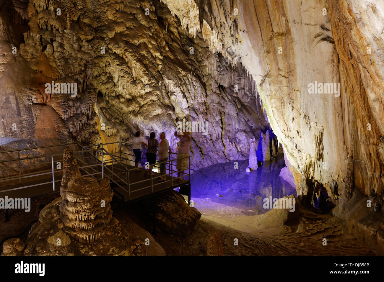 Dim Mağarası stalactite cave, Dimcay Valley, Alanya, Antalya Province, Mediterranean, Turkey Stock Photo