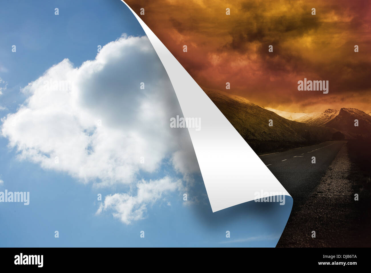 Sky background over stormy background Stock Photo - Alamy