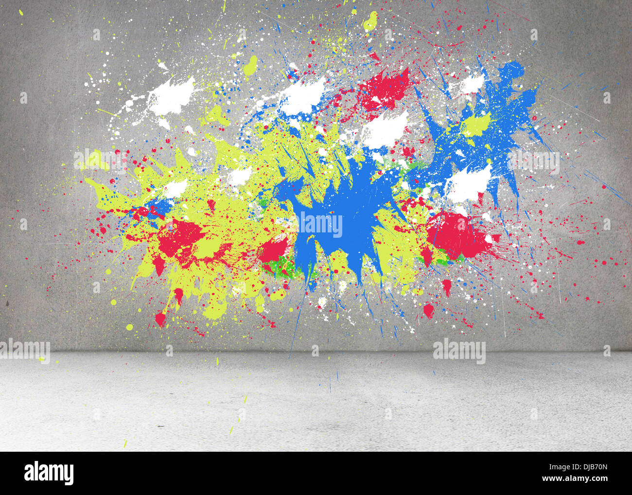 Paint Splash On Wall