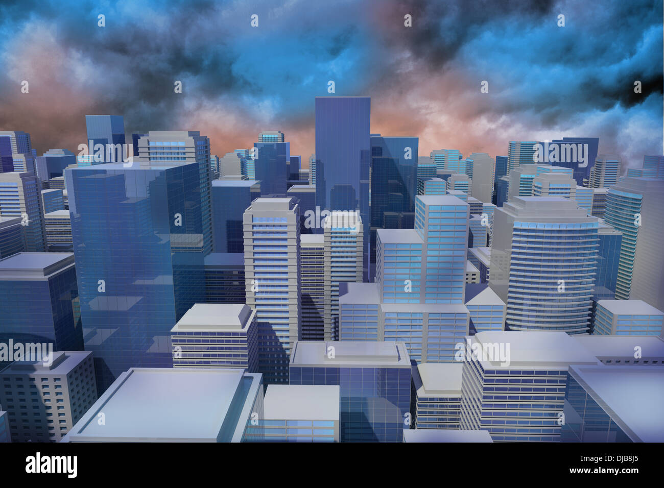 Digitally generated stormy sky hi-res stock photography and images - Alamy