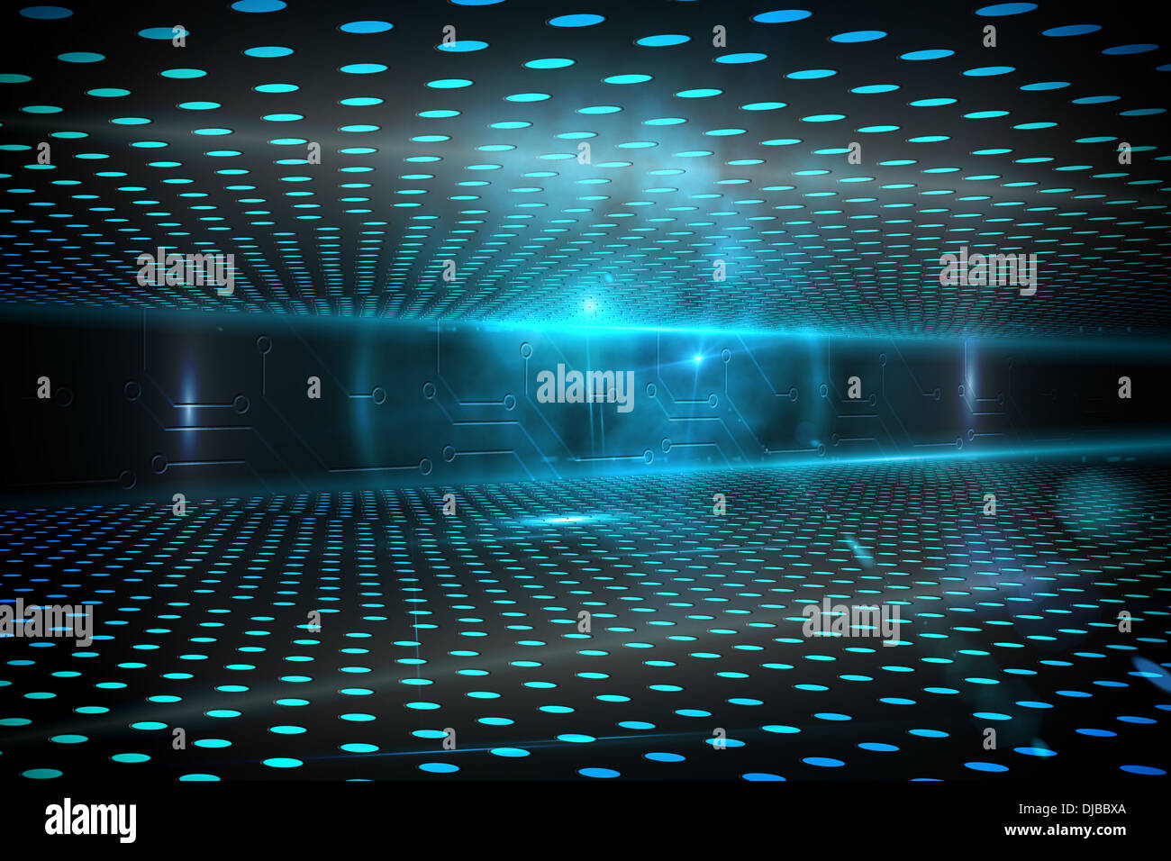 Technological glowing background Stock Photo
