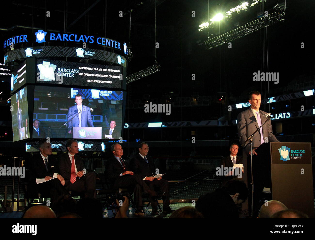 Brooklyn Nets Owner Mikhail Prokhorov Ribbon cutting ceremony for the