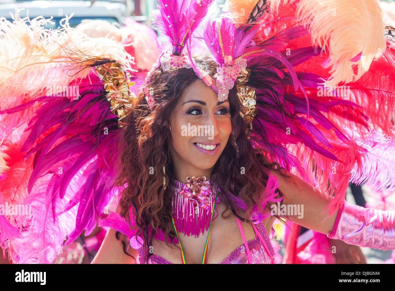 England, London, Notting Hill Carnival, Dancer Stock Photo - Alamy