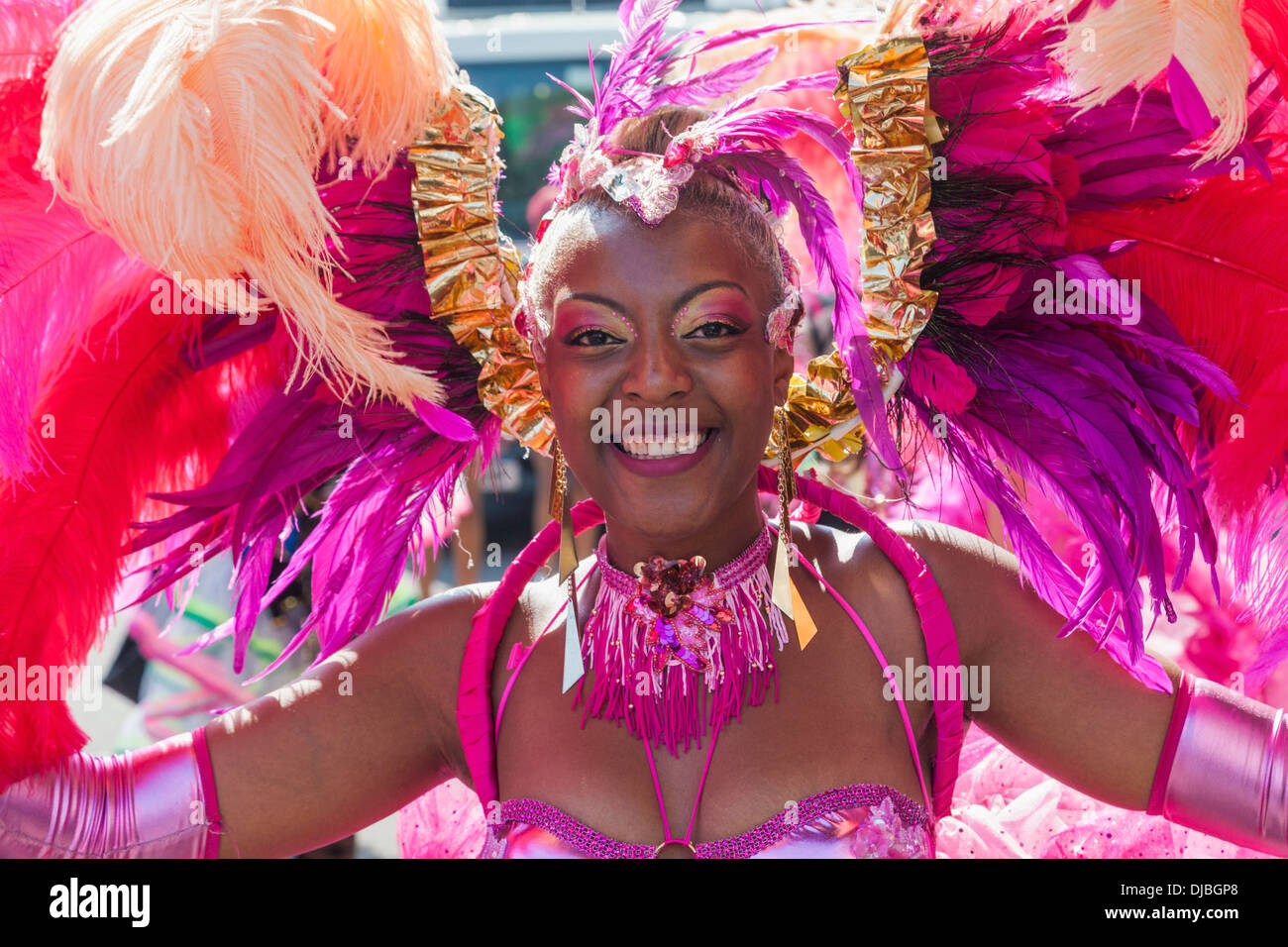 England, London, Notting Hill Carnival, Dancer Stock Photo - Alamy