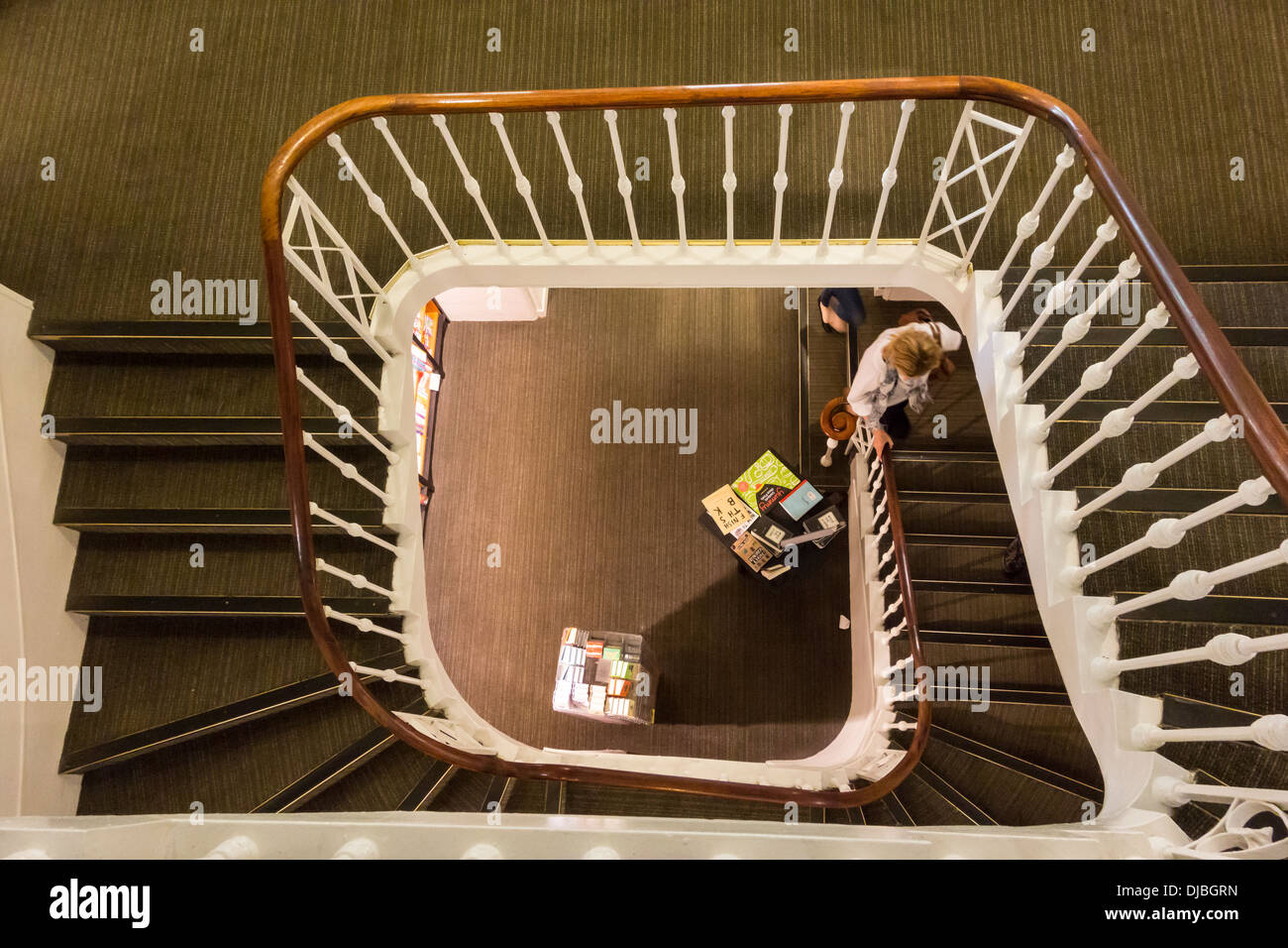 Old spiral staircase view hi-res stock photography and images - Alamy