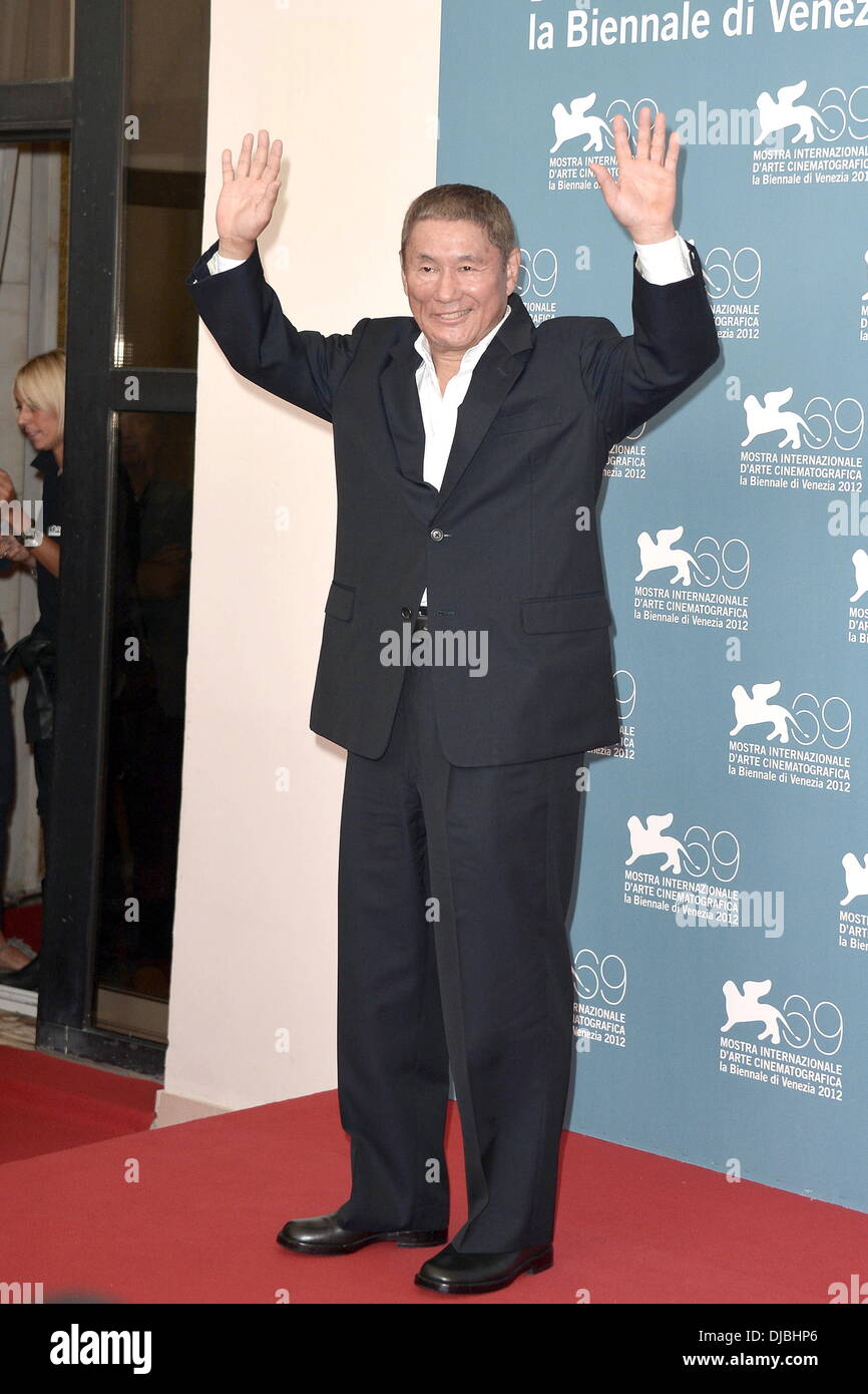 Takeshi Kitano The 69th Venice Film Festival - 'Outrage Beyond' - Photocall Venice, Italy - 03.09.12 Stock Photo