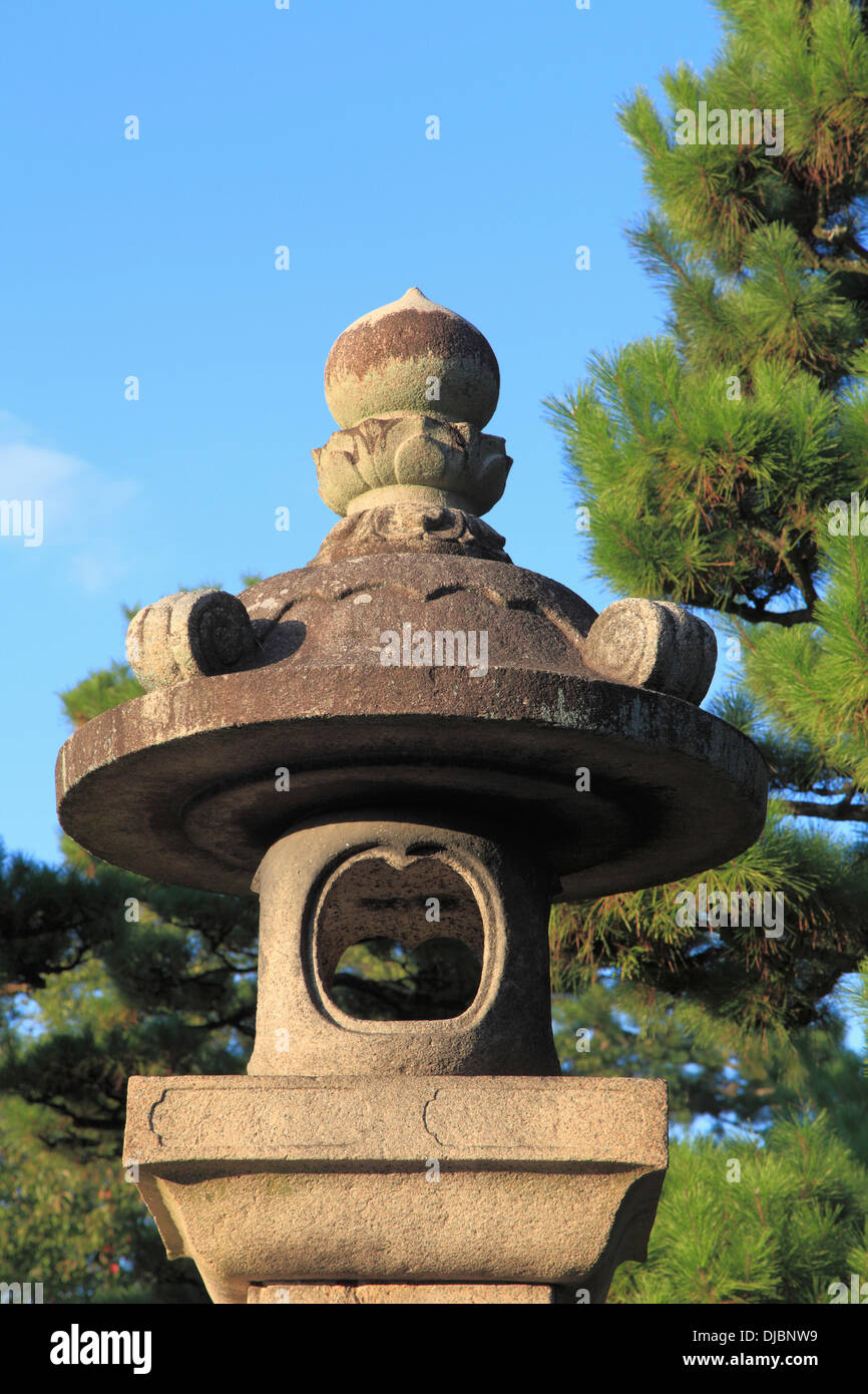 Japan, Kyoto, Higashiyama, stone lantern, Stock Photo