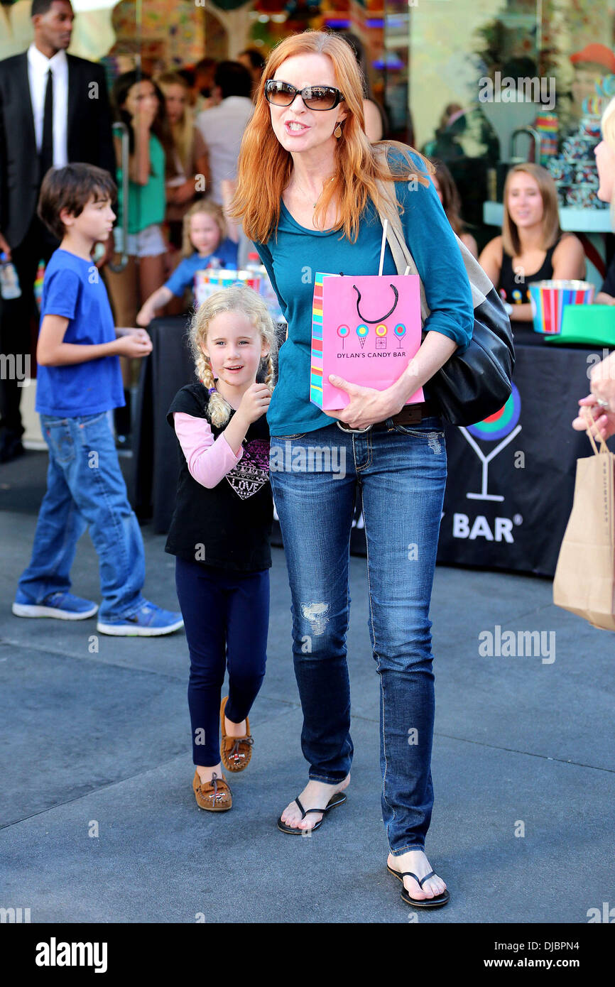 Marcia Cross and her daughter Eden Mahoney Celebrities out and about at ...
