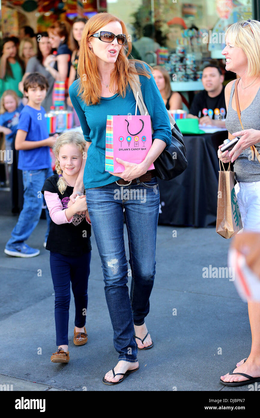 Marcia Cross and her daughter Eden Mahoney Celebrities out and about at