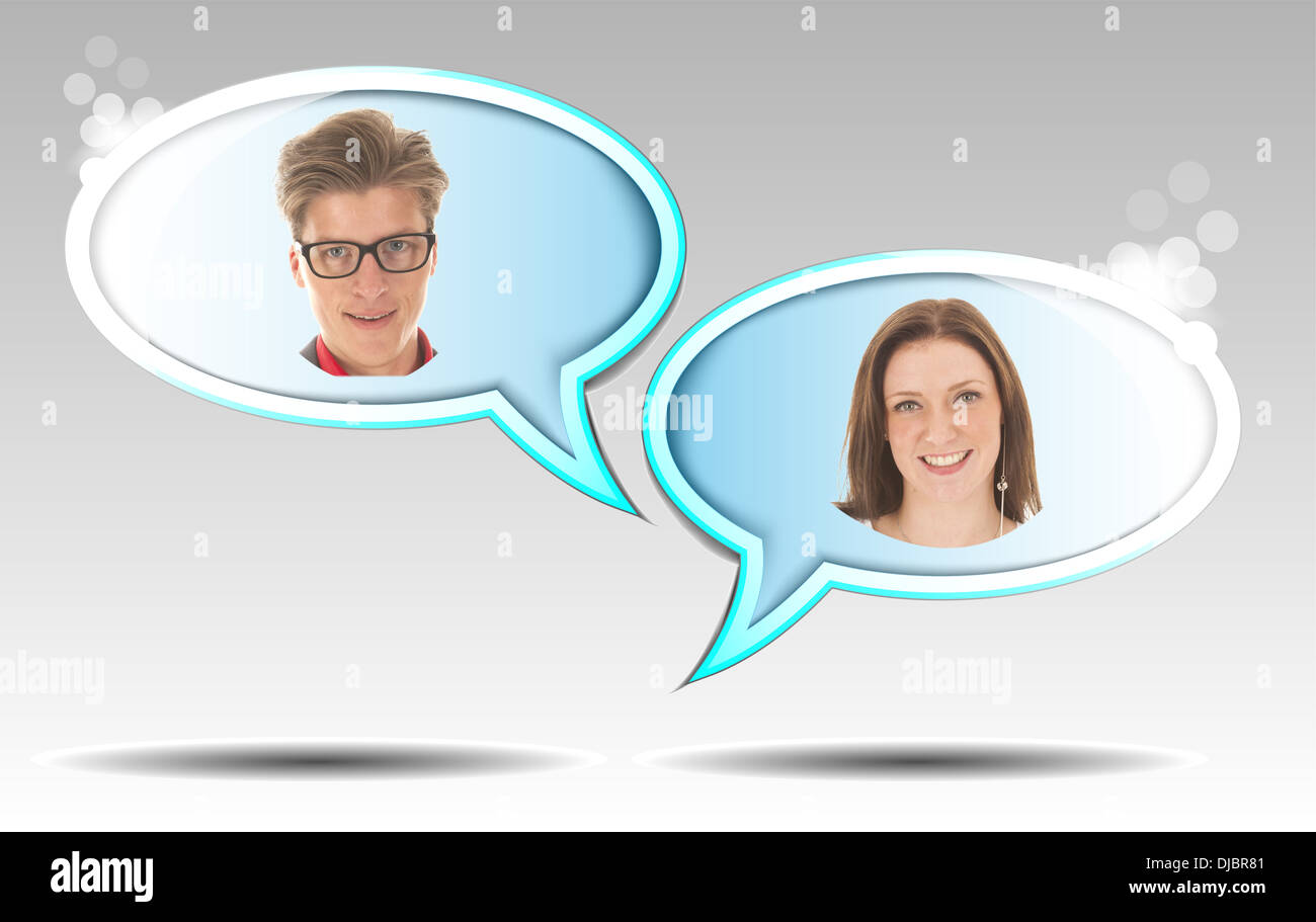 Woman Man Illustration High Resolution Stock Photography and Images - Alamy