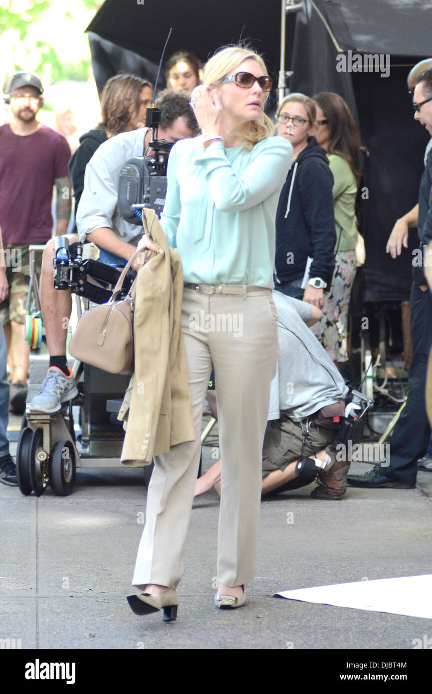 Cate Blanchett Filming scenes for new Woody Allen untitled movie