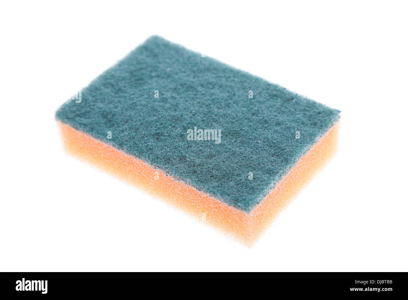 sponge for cleaning utensils isolated on white background Stock Photo