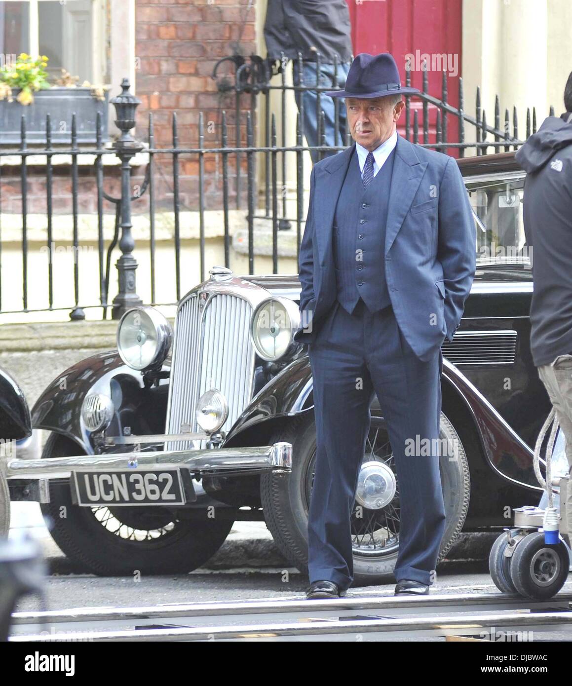Michael Kitchen is seen shooting for the new ITV WWII series 'Foyle's