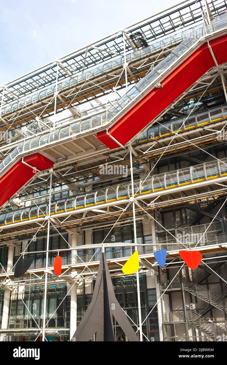 Pompidou centre in France Stock Photo
