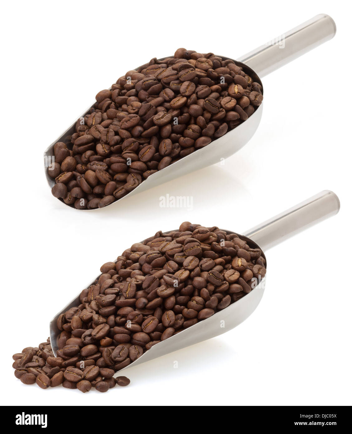 coffee beans isolated on white background Stock Photo - Alamy