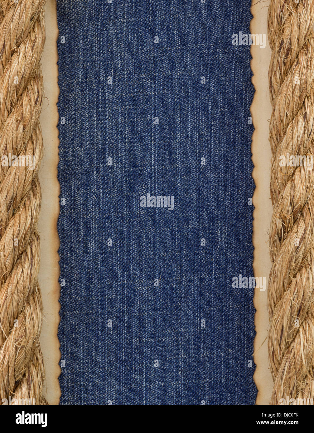Jean Rope Map ship ropes on jeans background texture Stock Photo - Alamy