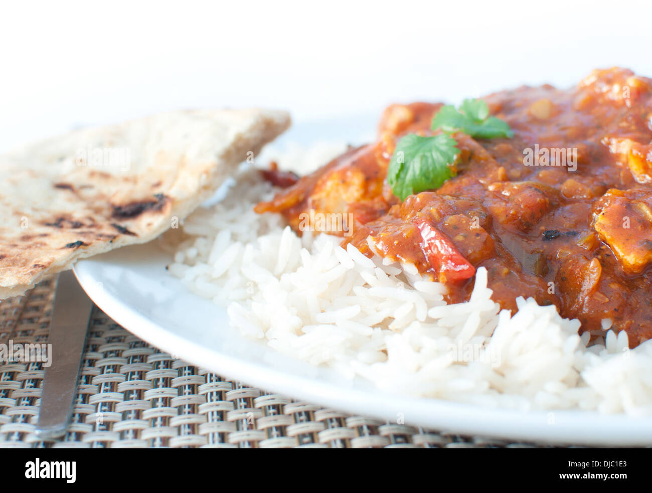 Chicken curry closeup Stock Photo