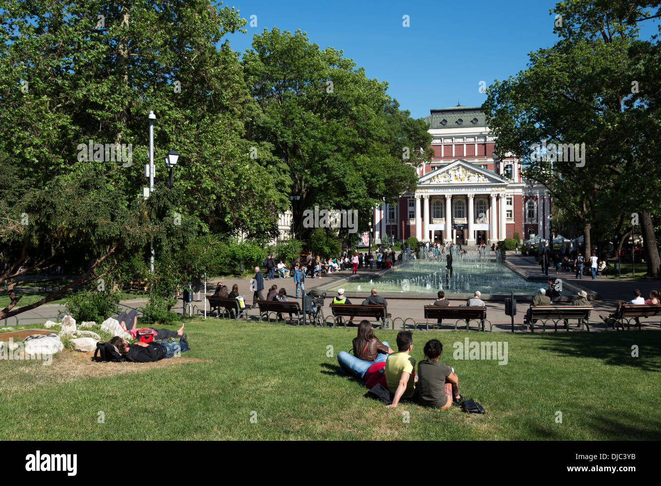 The City Garden, Sofia, Bulgaria Stock Photo