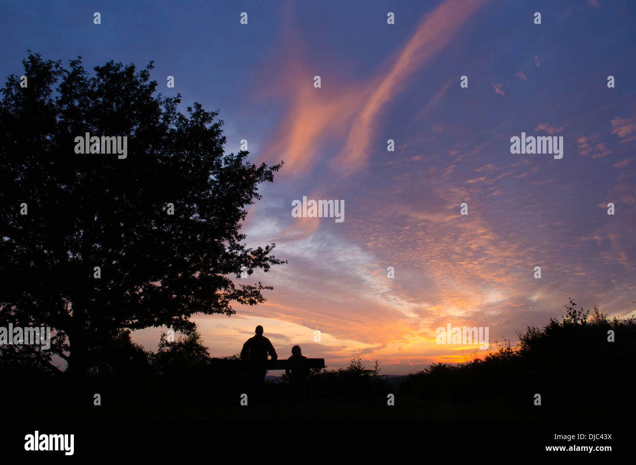 Watching sunset uk hi-res stock photography and images - Alamy
