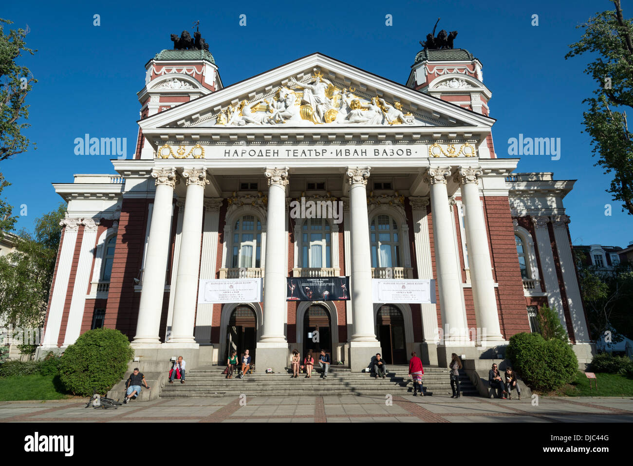 Ivan Vazov National Theatre, Sofia, Bulgaria Stock Photo
