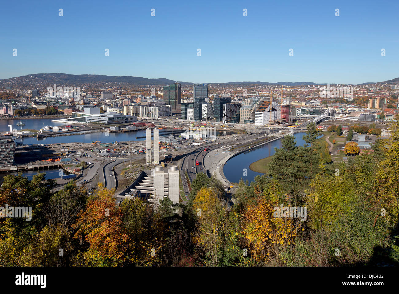 View of Oslo, the capital of Norway, as seen from Ekeberg Stock Photo -  Alamy