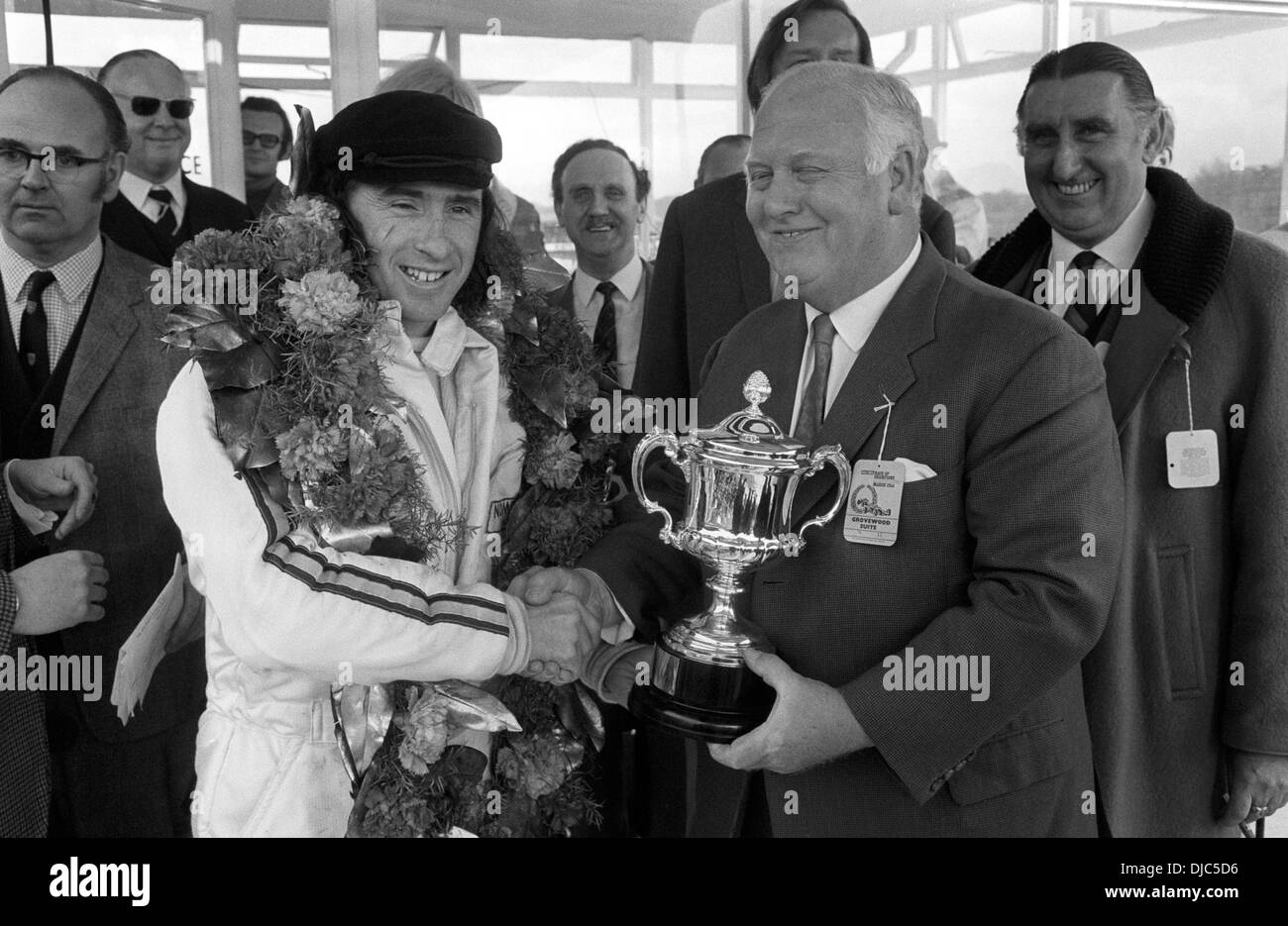 Jackie Stewart won the Race of Champions in a March-Cosworth, Brands Hatch, England 22 March 1970. Stock Photo