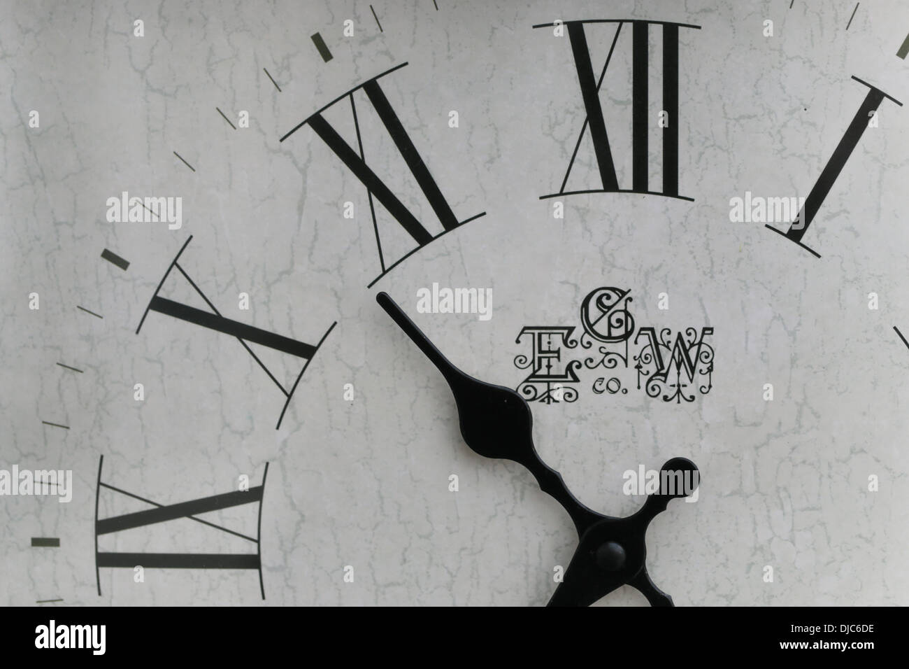 Face of clock hour hand visible Stock Photo Alamy