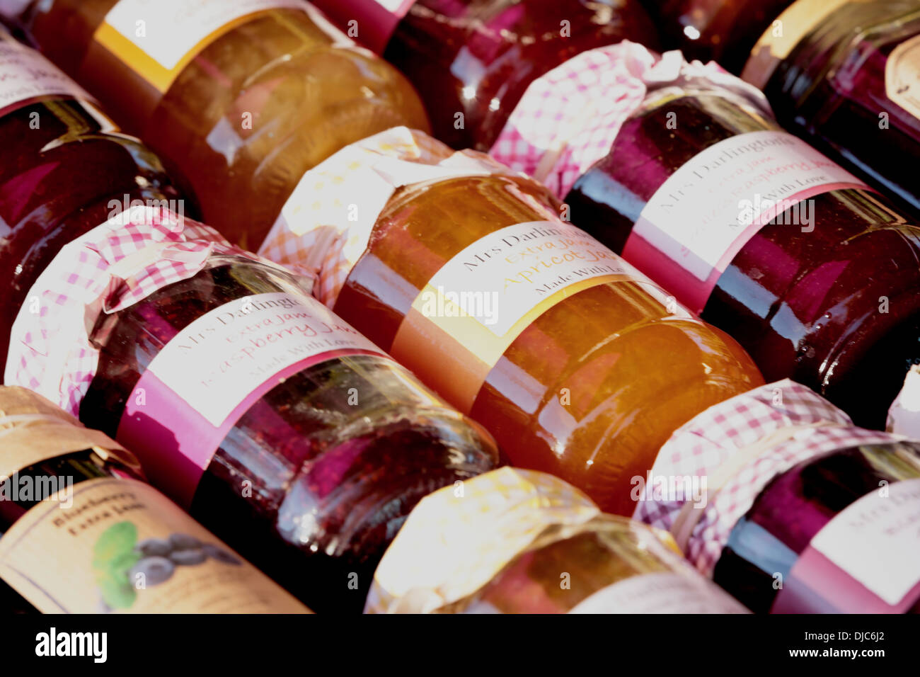 Jam jars display market hires stock photography and images Alamy