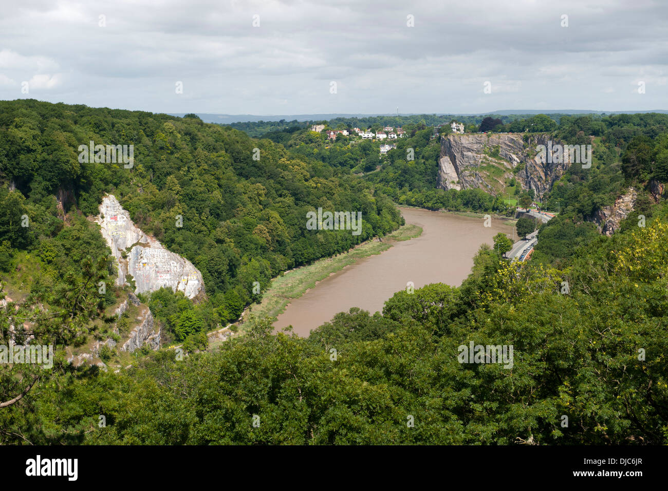 The Avon river and gorge just outside Bristol in England. Stock Photo