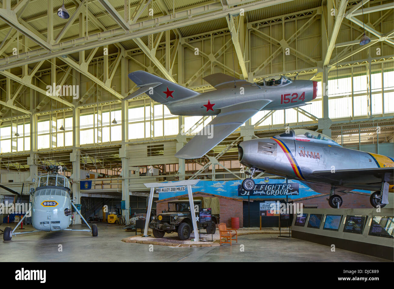 Pacific Aviation Museum Pearl Harbor, Ford Island, Honolulu, Oahu, Hawaii Stock Photo