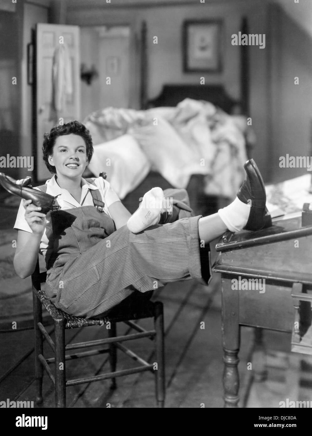 Judy Garland on-set of the Film, Summer Stock, 1950 Stock Photo