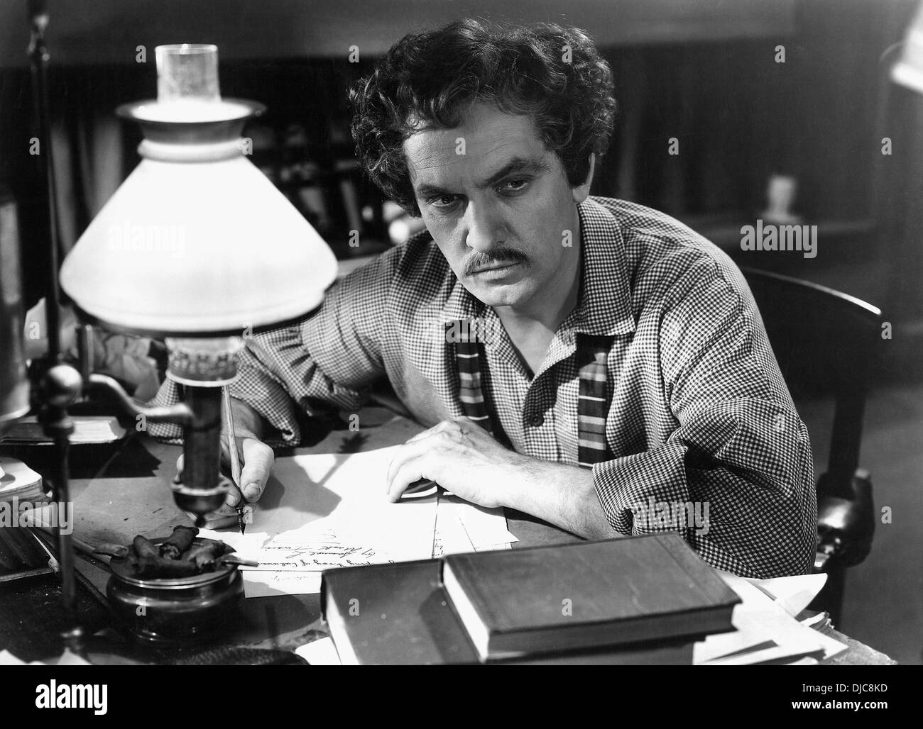 Fredric March, on-set of the Film, The Adventures of Mark Twain, 1944 Stock Photo