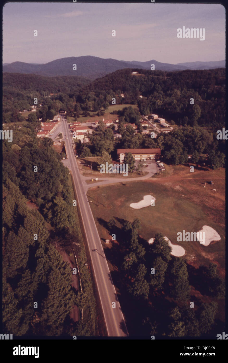 AERIAL VIEW OF HELEN, NEAR ROBERTSTOWN, SHOWING