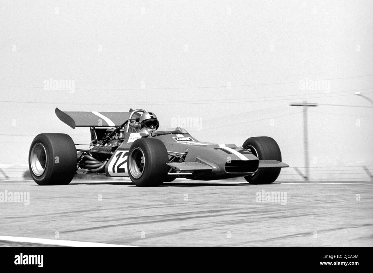 Piers Courage in Frank Williams-entered De Tomaso at the Spanish GP, Jarama, Spain 19 April 1970. Stock Photo