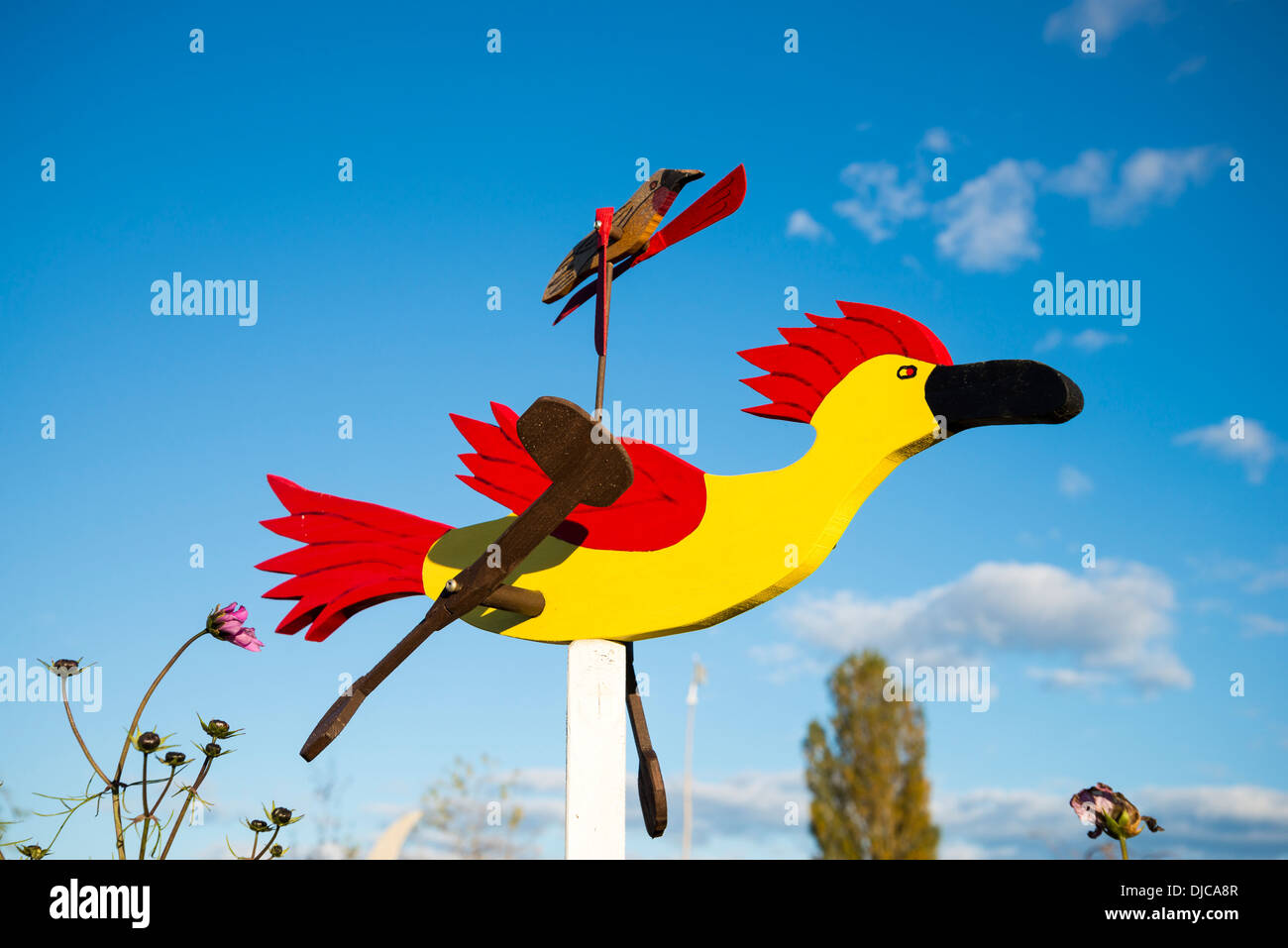 Roadrunner whirligig wind toy weather vane roadrunner whirligig wind toy hires stock