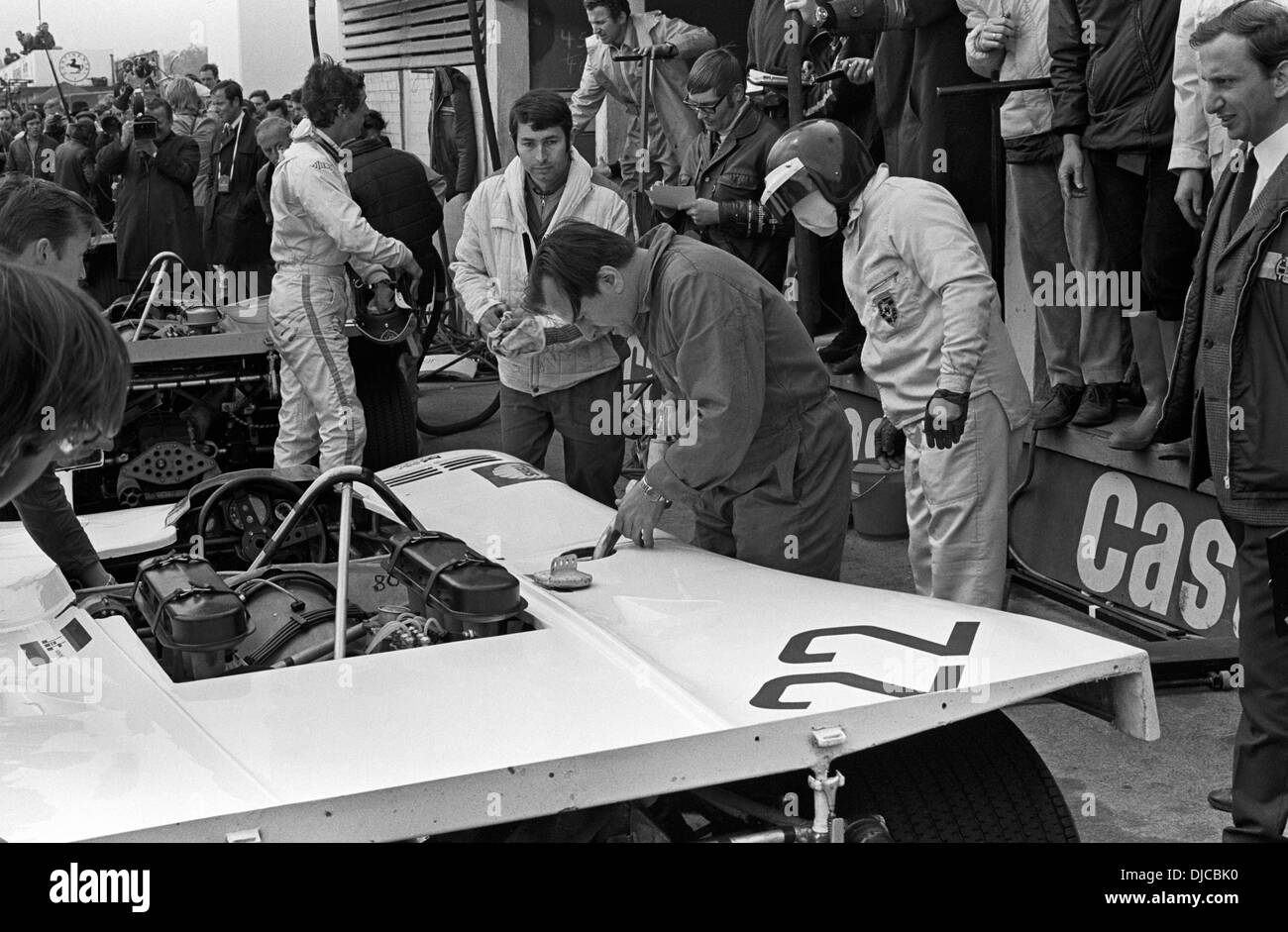 Kurt Ahrens' Porsche 908, winner of the Nurburgring 1000Kms, Germany 31 May 1970. Stock Photo