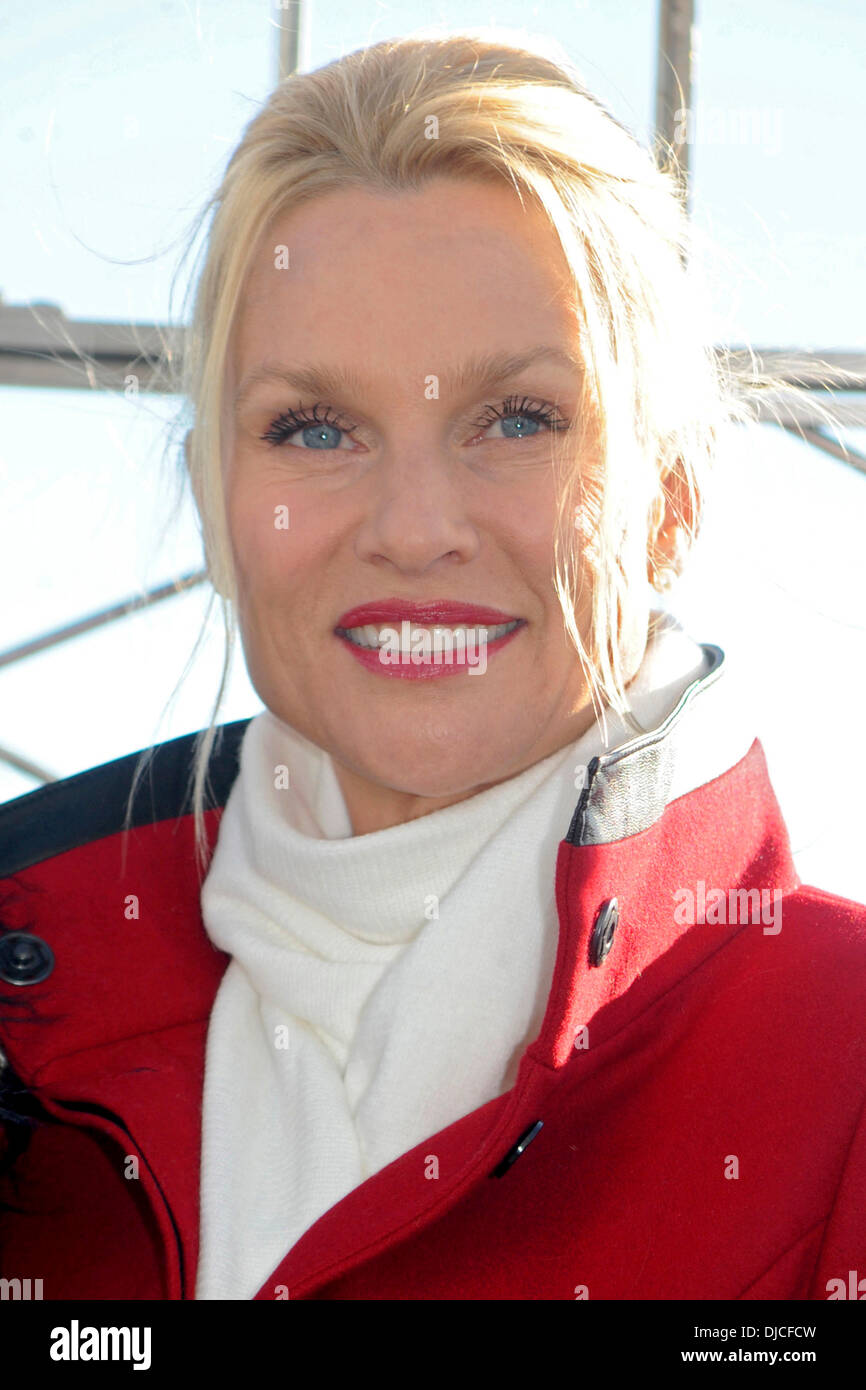 New York, NY, USA . 25th Nov, 2013.  Actress Nicollette Sheridan celebrates the premiere of 'The Christmas Spirit' at The Empire State Building on November 25, 2013 in New York City Credit: © dpa picture alliance/Alamy Live News  Stock Photo