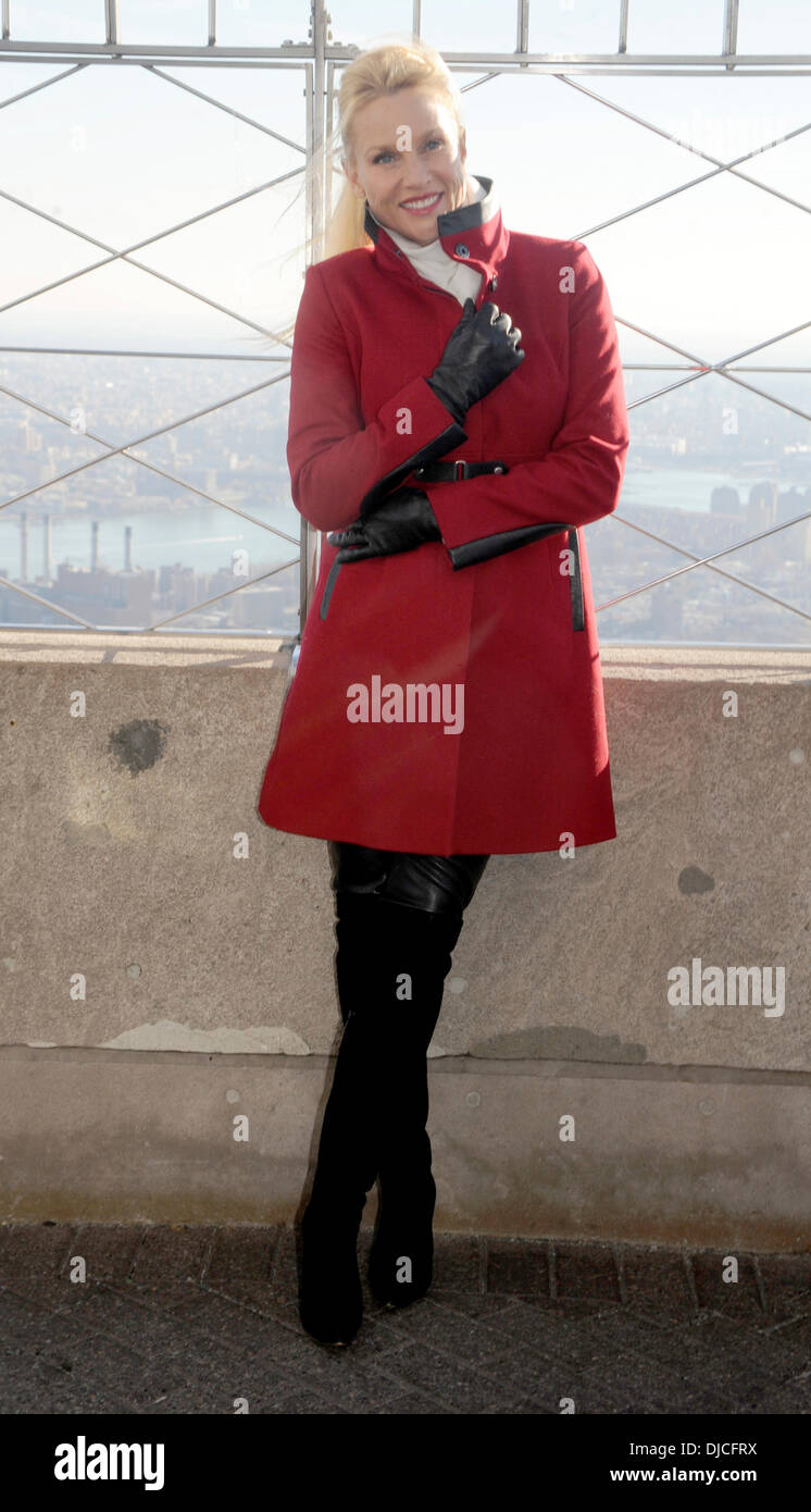 New York, NY, USA . 25th Nov, 2013.  Actress Nicollette Sheridan celebrates the premiere of 'The Christmas Spirit' at The Empire State Building on November 25, 2013 in New York City Credit: © dpa picture alliance/Alamy Live News  Stock Photo