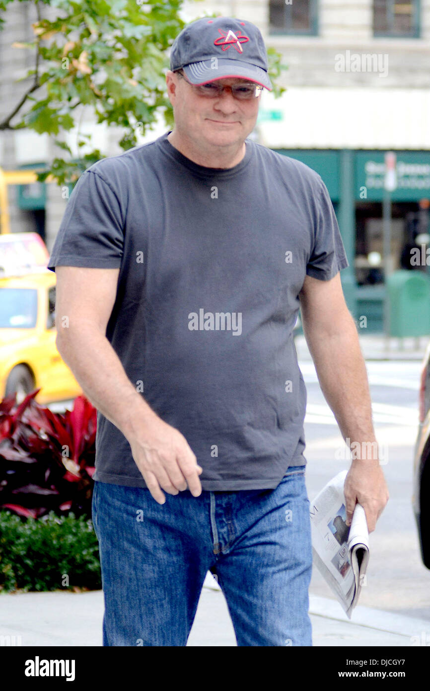 Stephen Root actor dressed causally while out and about in Manhattan New York City, USA - 23.08.12 Stock Photo
