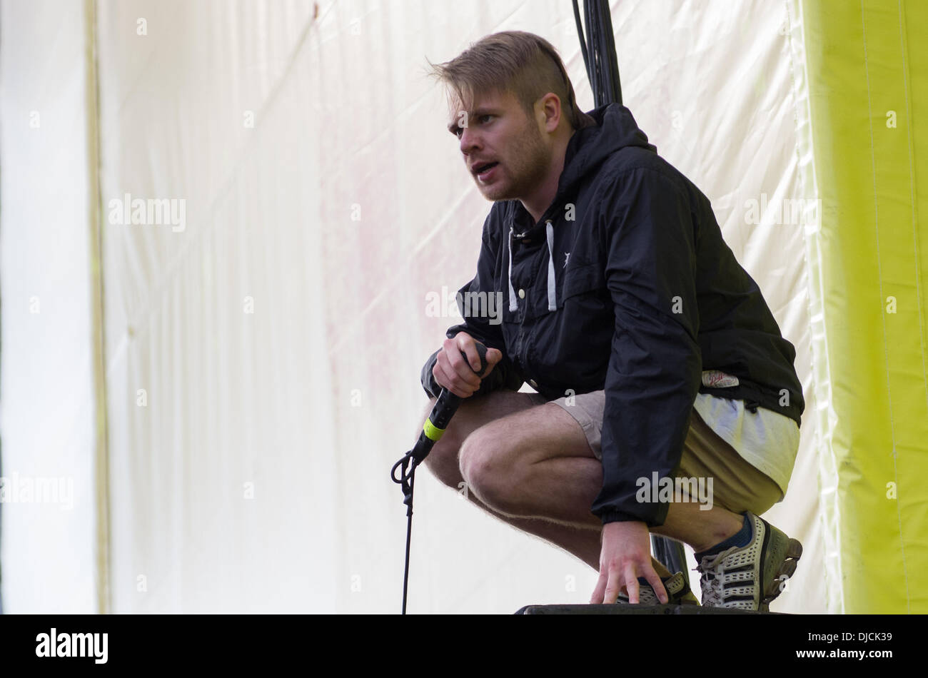 Rou Reynolds of Enter Shikari Leeds Festival 2012 held at Bramham Park - Performances - Day Three Leeds, England - 26.08.12 Stock Photo