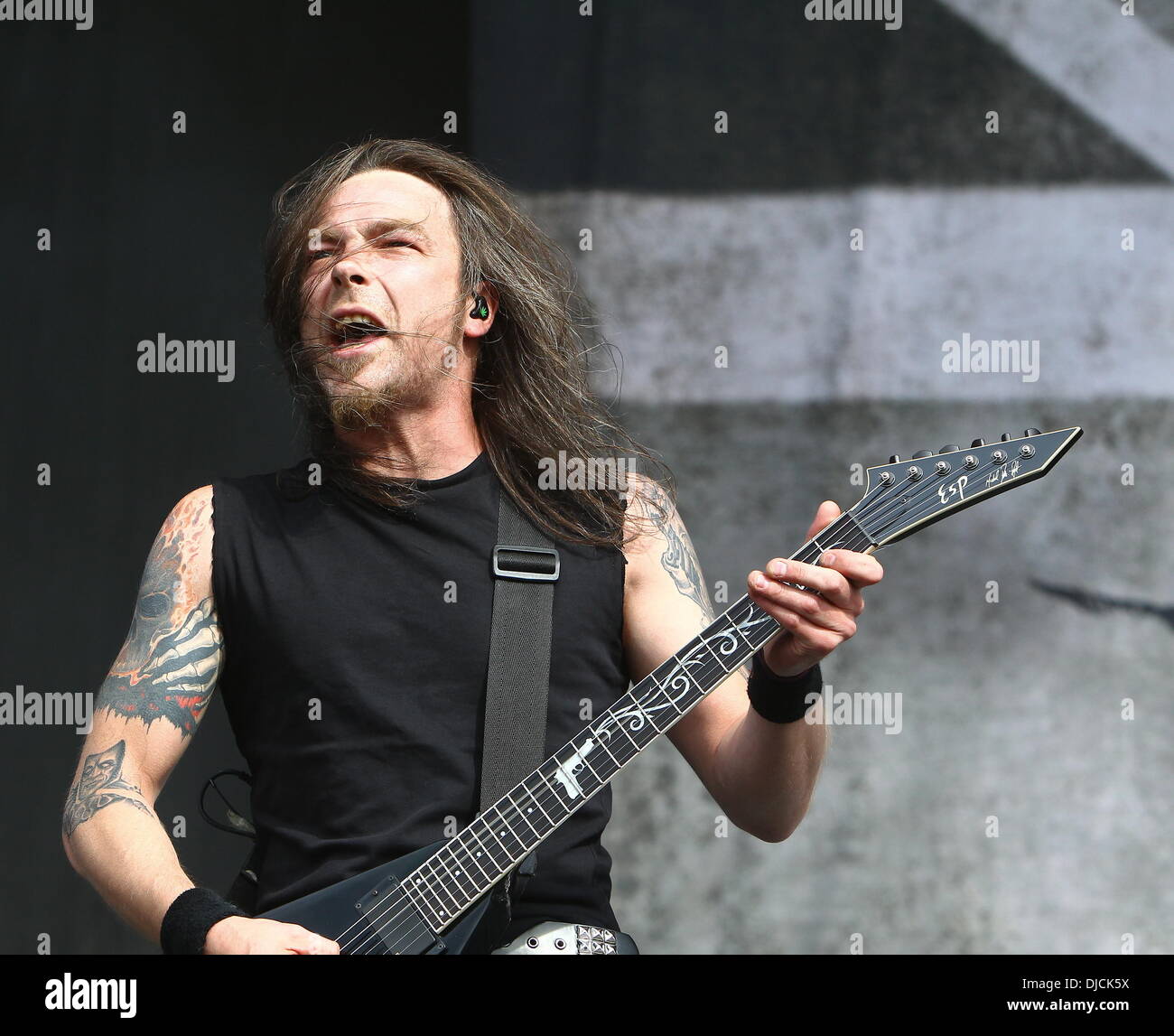 Michael Paget, Bullet for my Valentine Reading Festival 2012 - Performances - Day Three Reading, England - 26.08.12 Stock Photo