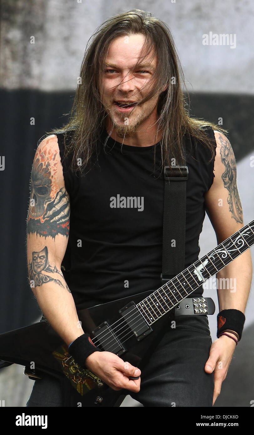 Michael Paget, Bullet for my Valentine Reading Festival 2012 - Performances - Day Three Reading, England - 26.08.12 Stock Photo