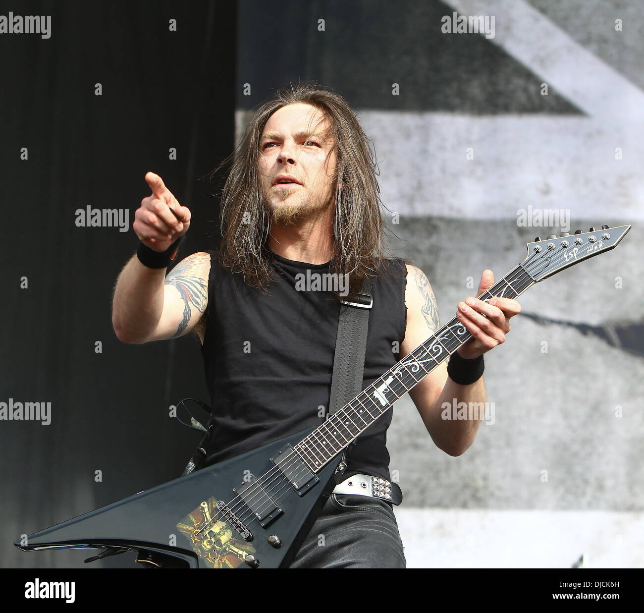 Michael Paget, Bullet for my Valentine Reading Festival 2012 - Performances - Day Three Reading, England - 26.08.12 Stock Photo