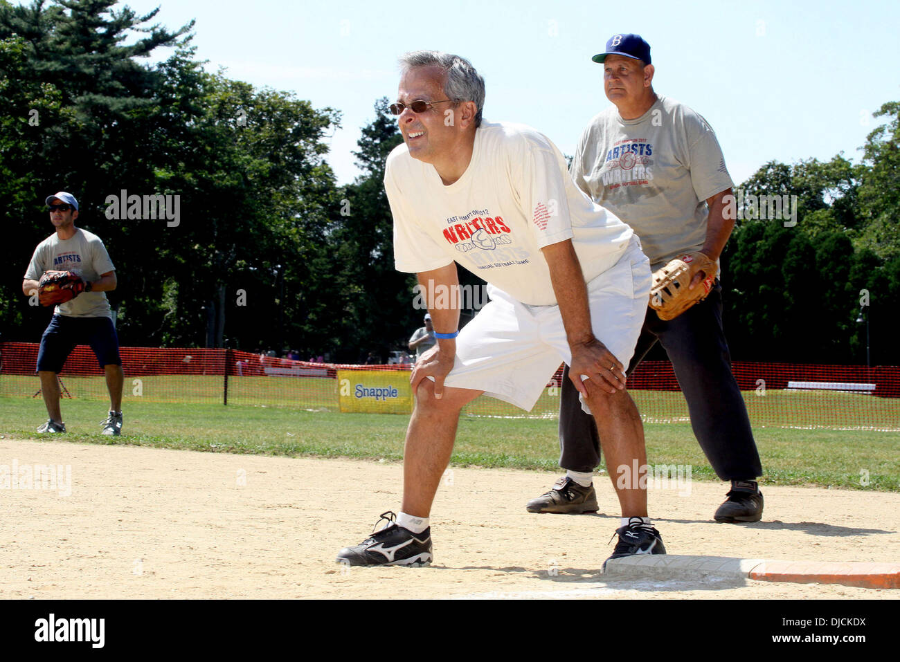Mike Lupica The 64th Annual Artists vs Writers Softball Game, held in