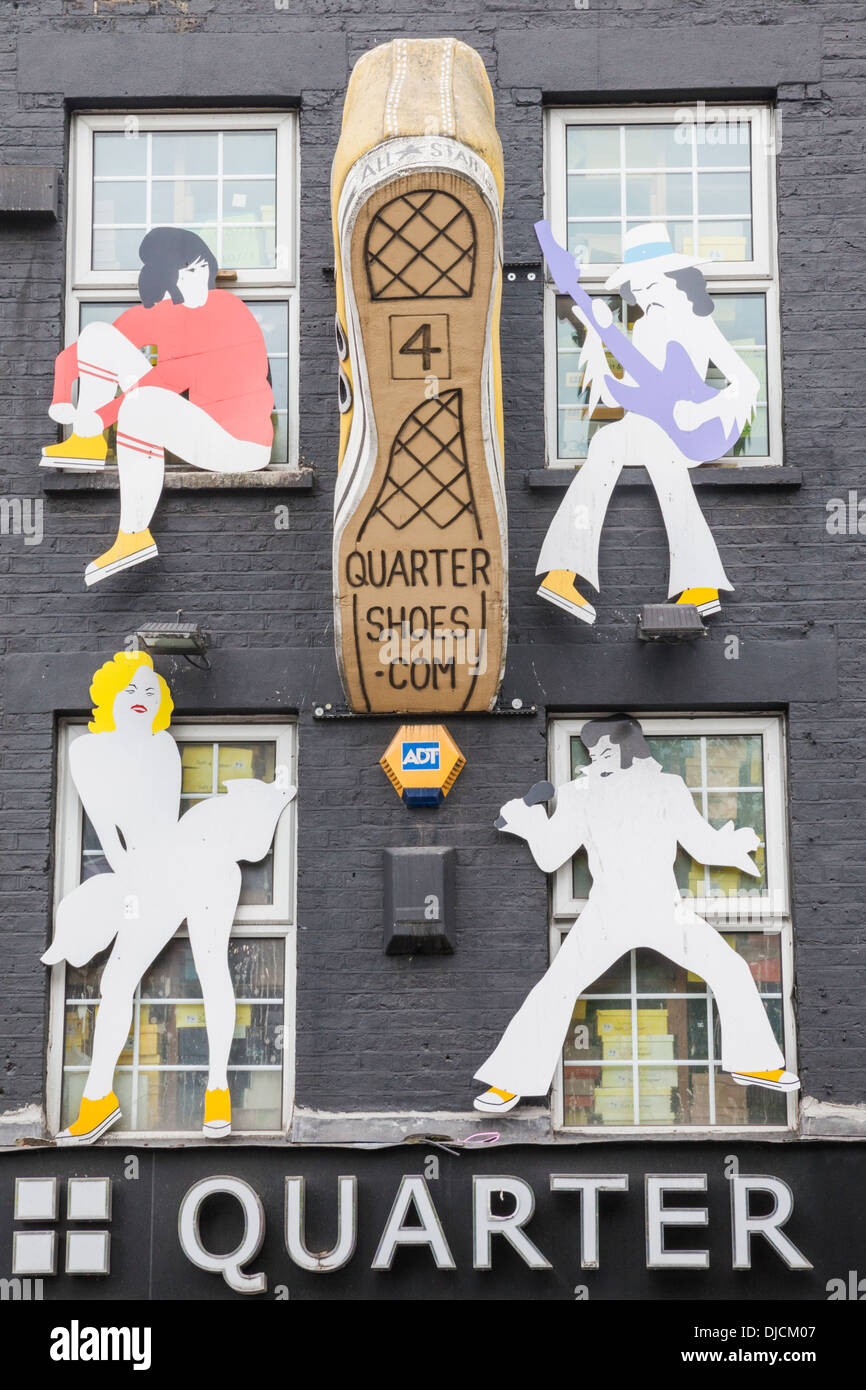 England, London, Camden, Colourful Shop Fronts Stock Photo