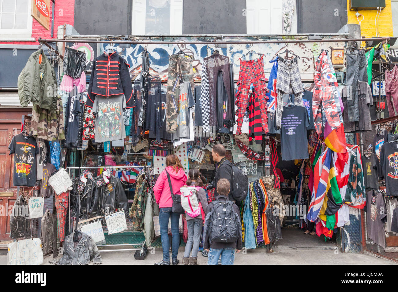 England, London, Camden, Camden Market, Family Shopping at Vintage ...