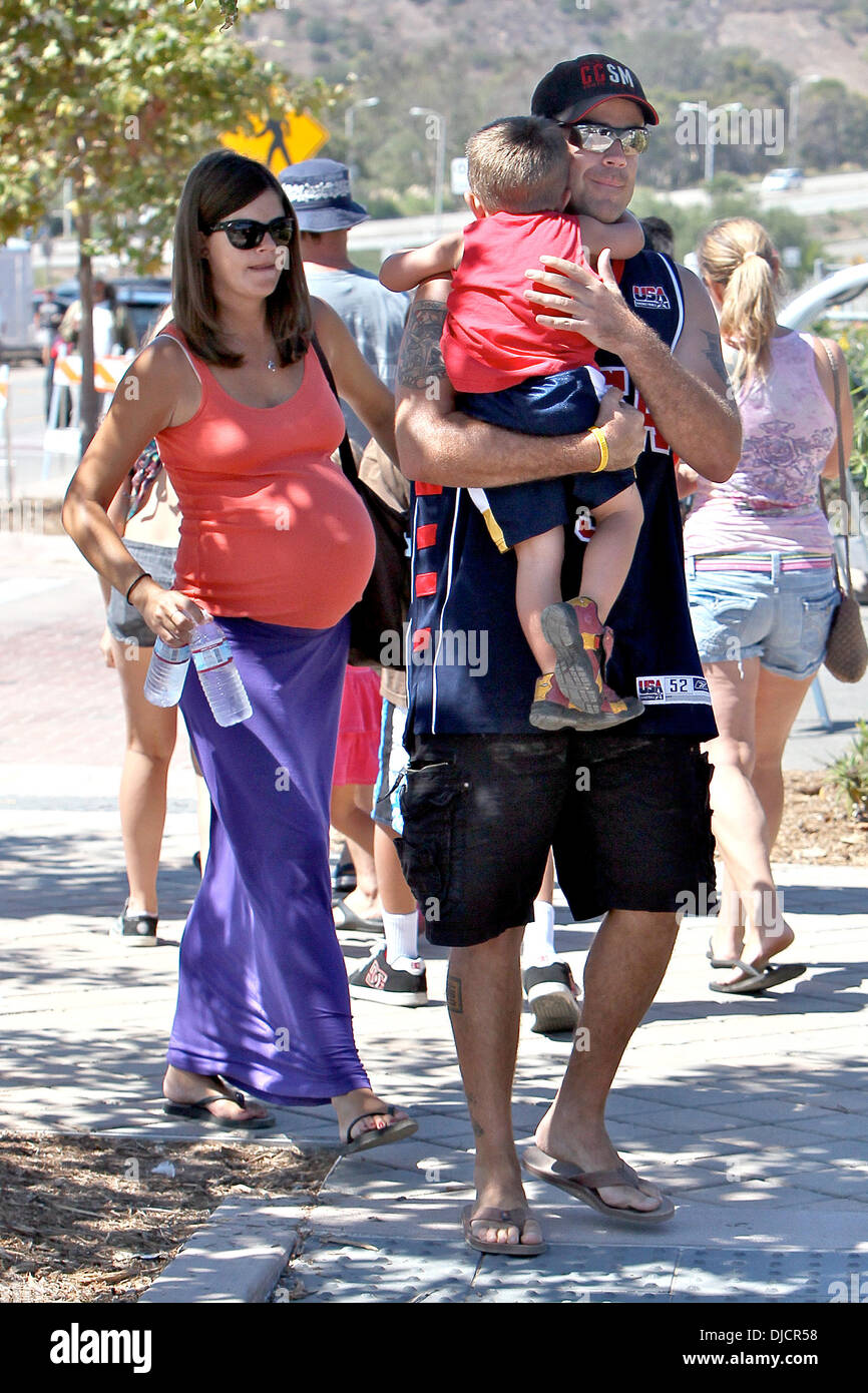 Siri Pinter, Carson Daly and Jackson James Daly Carson Daly arriving at