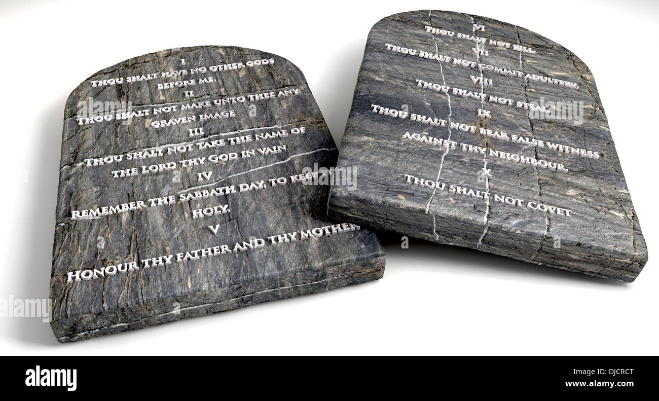 Ten commandments tablets hi-res stock photography and images - Alamy