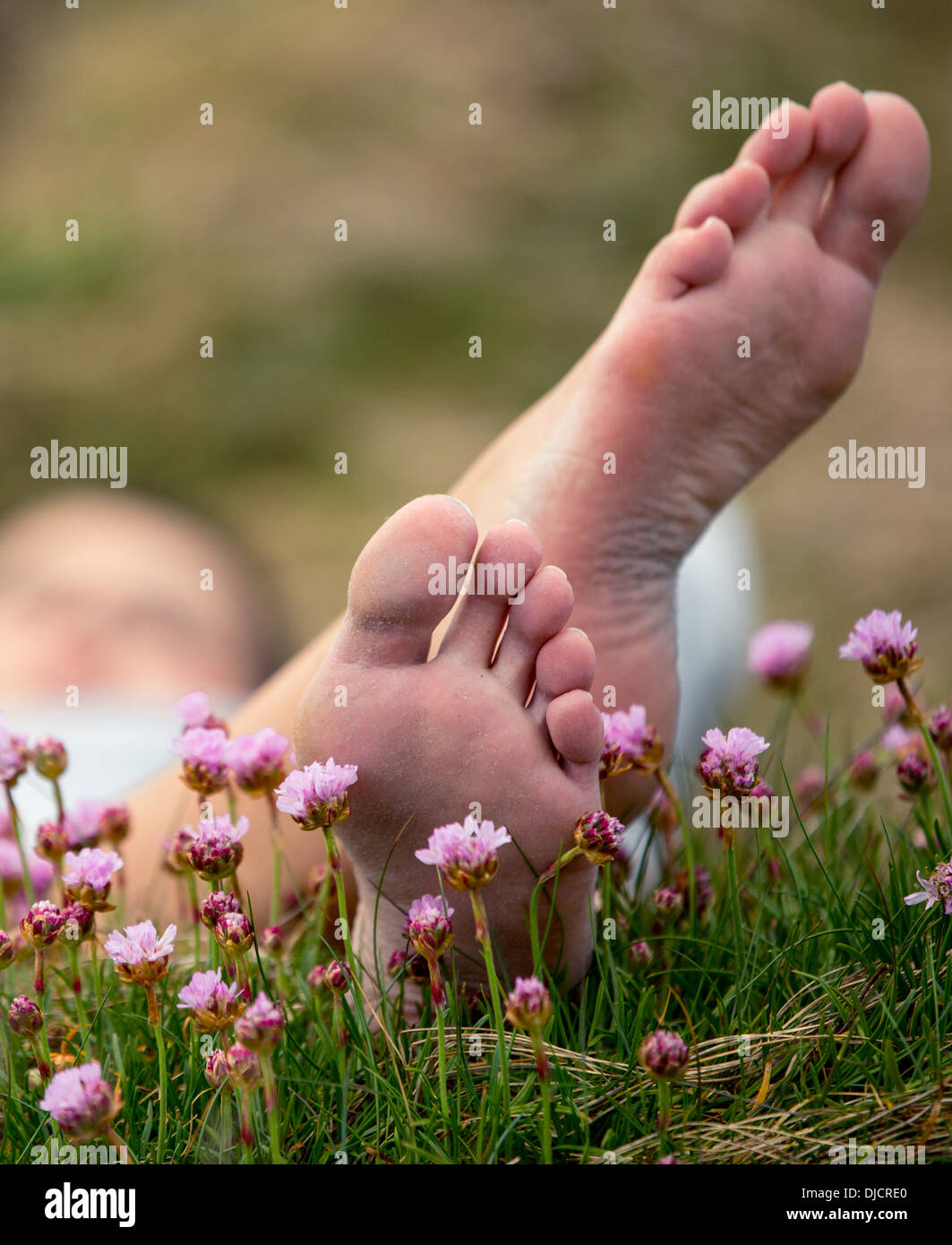 Barefoot woman hires stock photography and images Alamy